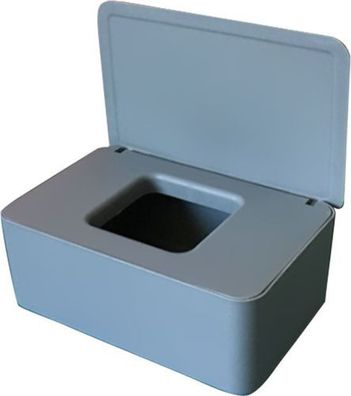 Feuchttücherbox Grau mit Deckel - Tissue Aufbewahrung