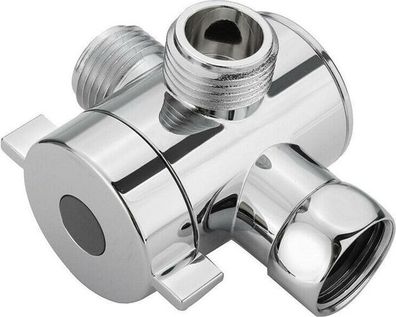 3-Wege T-Adapter 1/2 Zoll - Duschkopf Umlenkventil