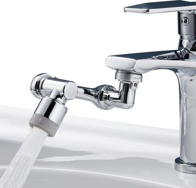 Wasserhahn Verlängerung drehbar Silber - 1440° Wassersparer