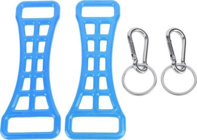 Ski-Stiefel Schnallenhilfe 2 Stück Blau - Schuh-Extender