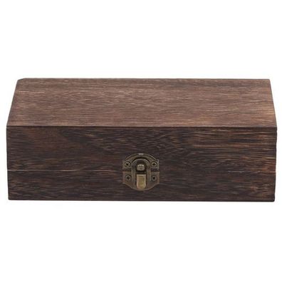 Schmuckschachtel Retro Holz Dunkel - Dekoration für Tisch