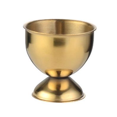 Eierbecher Edelstahl 40ml Golden - für gekochte Eier