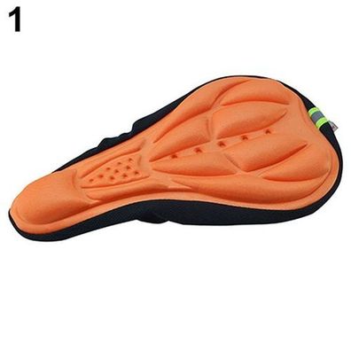 Fahrradsattel Gel-Kissen Sitzbezug Silikon - Orange