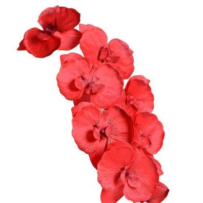 Kunstblume Orchidee Schmetterling Rot - Deko für Hochzeit & Garten