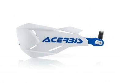 Handprotektoren X-Factory Handschutz handguards passt an Yamaha weiß-blau