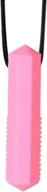 Beißring Baby Diamantform Rosa - Zahnungshilfe Silikon