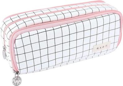 Federmäppchen Pink 3-Fach - Etui große Kapazität 50 Stifte