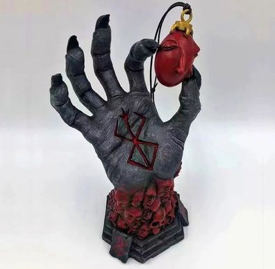 Berserker Hand Skulptur Harz - Halloween Deko Schädel Rune