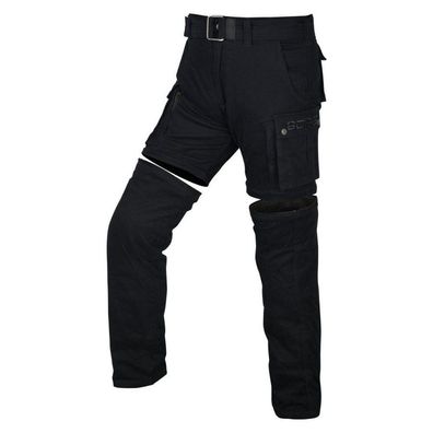 Bores Motorradhose Schutzlevel AAA Siggle 2 Bikerhose Cargo Mit Zip Bein Stretch
