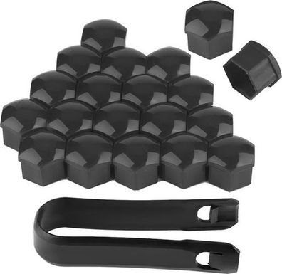 20x Nabenschraubenschutz 21mm Grau - Anti-Diebstahl Kappe