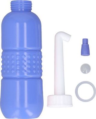 Handheld Bidet 650ml Blau - tragbare Reinigungsflasche