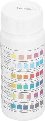 PH-Teststreifen 6-in-1 - Wasserqualität Pool & Aquarium