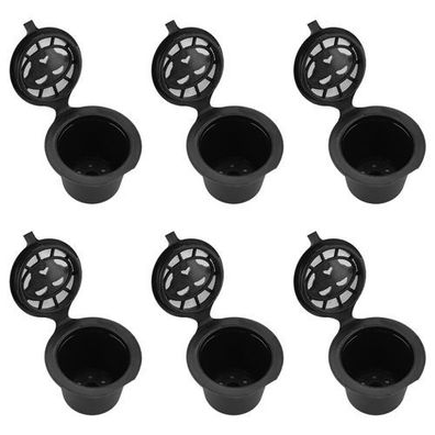 6x Kaffeekapsel Filter nachfüllbar - Edelstahl wiederverwendbar