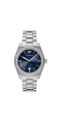 Emporio Armani Federico Herrenuhr silber blau