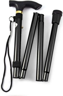 Faltbarer Gehstock 2er Set - höhenverstellbar Aluminium