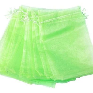 100x Traubenschutzbeutel 20x30cm Grün - Garten Netzbeutel