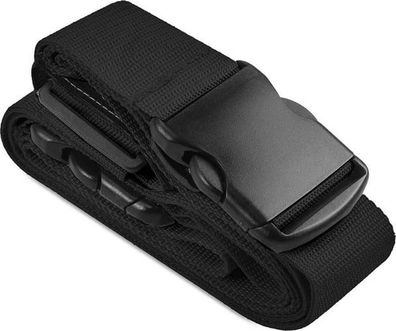 Koffergurt Nylon Schwarz - Gepäckband gegen Öffnen