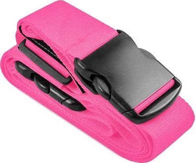 Koffergurt Nylon Pink - Gepäckband gegen Öffnen