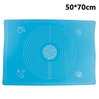 Silikon Backmatte 50x70cm mit Messung - Fondant Teigmatte
