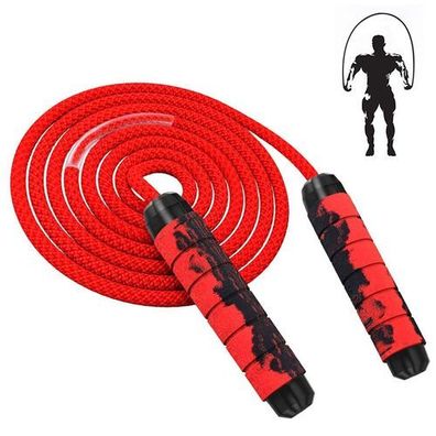 Springseil mit Gewichten Rot - Profi Training Kugelgelager