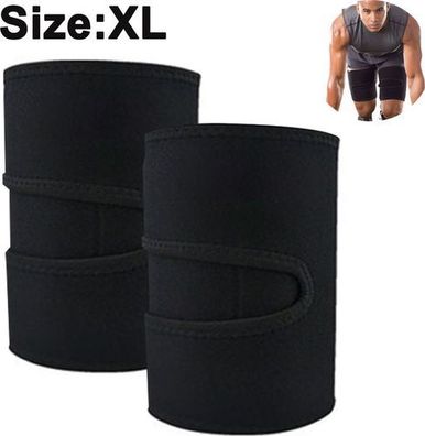 Oberschenkelbandage Unisex Gr. XL Schwarz - Fitnessgürtel