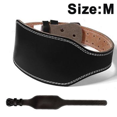 Gewichthebergürtel Leder Schwarz Gr. M - Trainingsgürtel