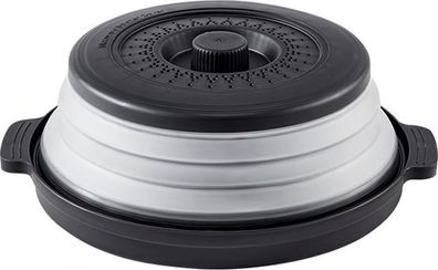 Mikrowellen Abdeckhaube faltbar Schwarz - platzsparend