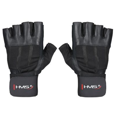 HMS RST04 Trainingshandschuhe Schwarz Größe XL Fitness Handschuhe Leder