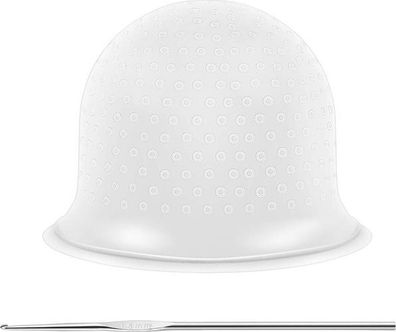 Strähnenhaube Silikon Weiß - Salon Cap zum Haarefärben