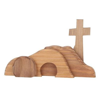 Ostern Deko Kreuz Holz handgefertigt - für Party & Hochzeit