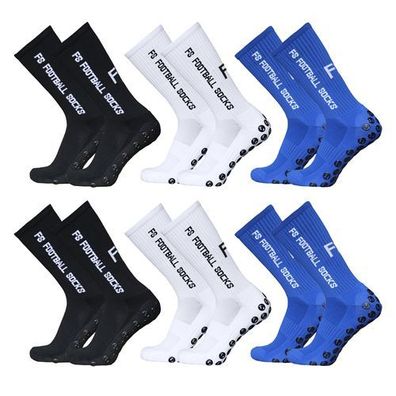 6x Fußballsocken Gr. 39-46 - Sportstrümpfe rutschfest