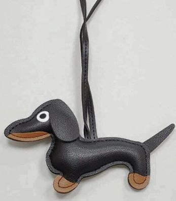 Dackelanhänger Taschenanhänger Schwarz - Schlüsselanhänger
