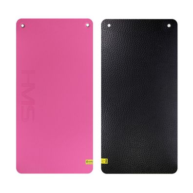 HMS Premium MFK02 Fitnessmatte Pink Schwarz mit Ösen 120 × 60 cm