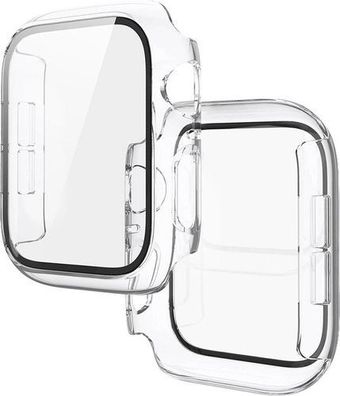 Bizon Schutzhülle mit Glas Transparent - für Apple Watch 44mm