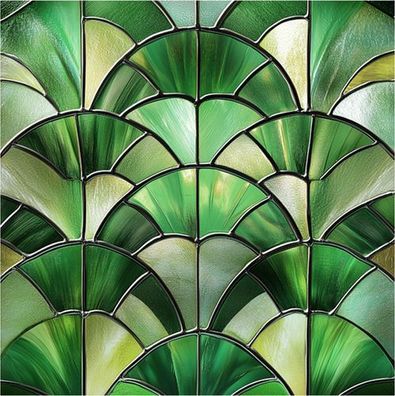 Fensterfolie Buntglas statisch - Sichtschutz Sonnenschutz PVC