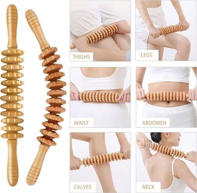 Holztherapie-Massagestab - Lymphdrainage Anti-Cellulite
