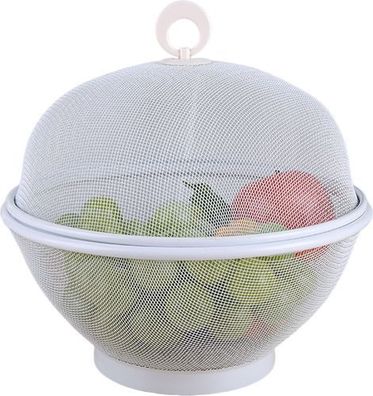 Obstkorb Edelstahl mit Deckel - fliegensicher spülmaschinenfest