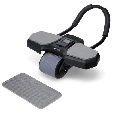 HMS KA10 Bauchroller Schwarz Automatisch mit Stütze Bauchtrainer Fitness