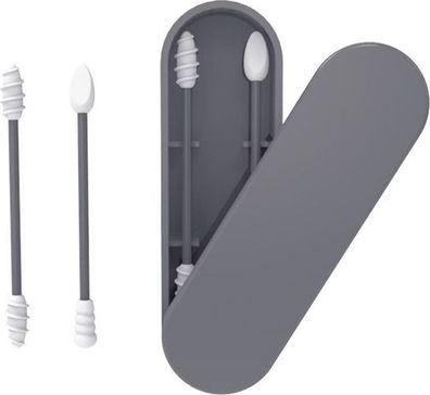 2x Silikon Wattestäbchen wiederverwendbar - Ohrreinigung Make-up