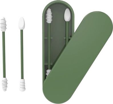 2x Silikon Wattestäbchen Variante - Ohrreinigung Make-up