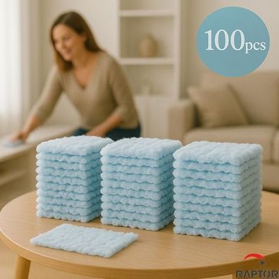 100x Ersatztücher für Swiffer Staubmagnet Blau - Staubfangtücher