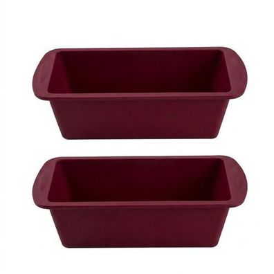 2x Silikon Kastenform Rot - Brotform Kuchenform 600ml