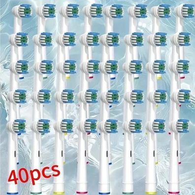 40x Aufsteckbürsten für Oral-B - Ersatzbürstenköpfe rotierend