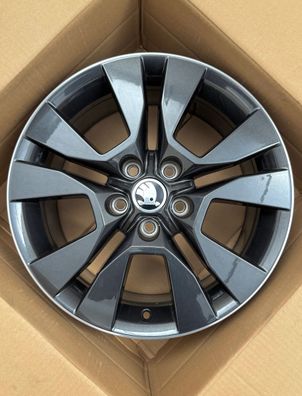 1x Original Skoda Yeti 5L 17 Zoll Alufelge Origami 5L0601025L 7,0JX17 ET45 TOP