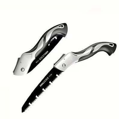 Faltbare Handsäge SK7-Stahl 25cm - Klappsäge Garten Outdoor