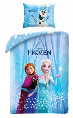 Disney Frozen Bettwäsche Set Kinder Baumwolle Elsa 140 × 200 cm