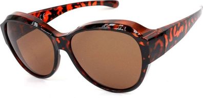 Überzieh-Sonnenbrille polarisiert Animal-Muster - UV400 Fit Over