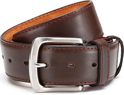 Tresorgürtel Braun 125cm - Geldgürtel Geheimfach Reise
