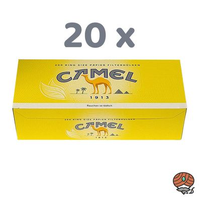 4.000 Camel King Size Filterhülsen (20 Pack à 200 Stück)
