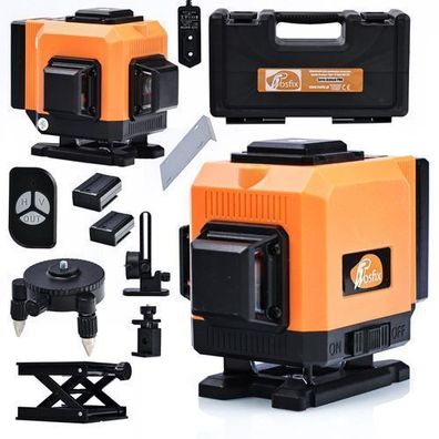 Rosfix Laser-Wasserwaage ROT12L – 12 Linien 360° Grün | IP54, 25?m Reichw